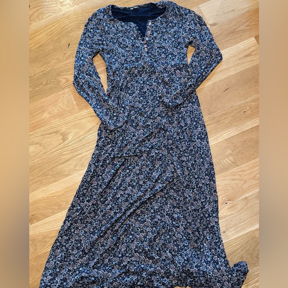 Floral Long Sleeve Maxi Dress